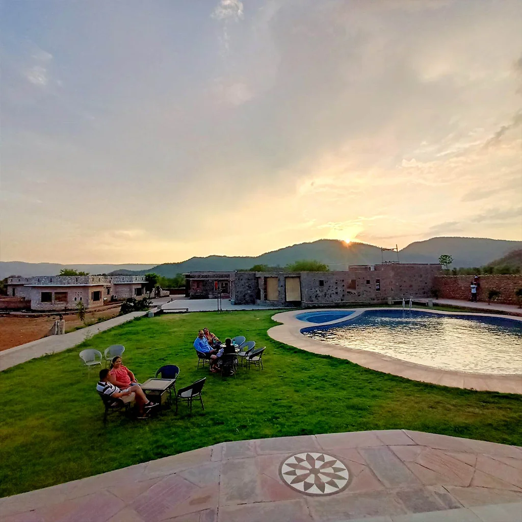 Kasba - A Village Resort-Evening at Pool site