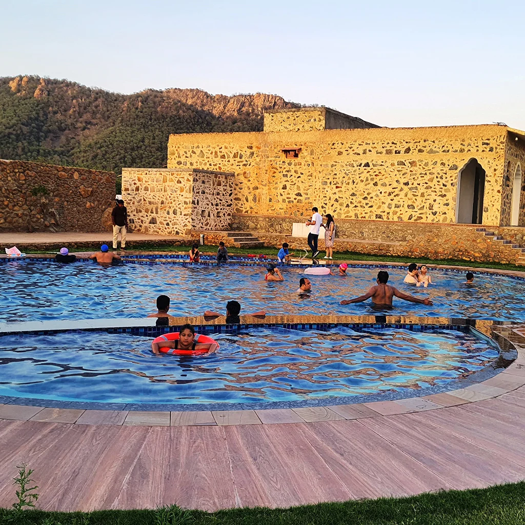 Sariska Kasba - A Village Resort - Spashes of Pool
